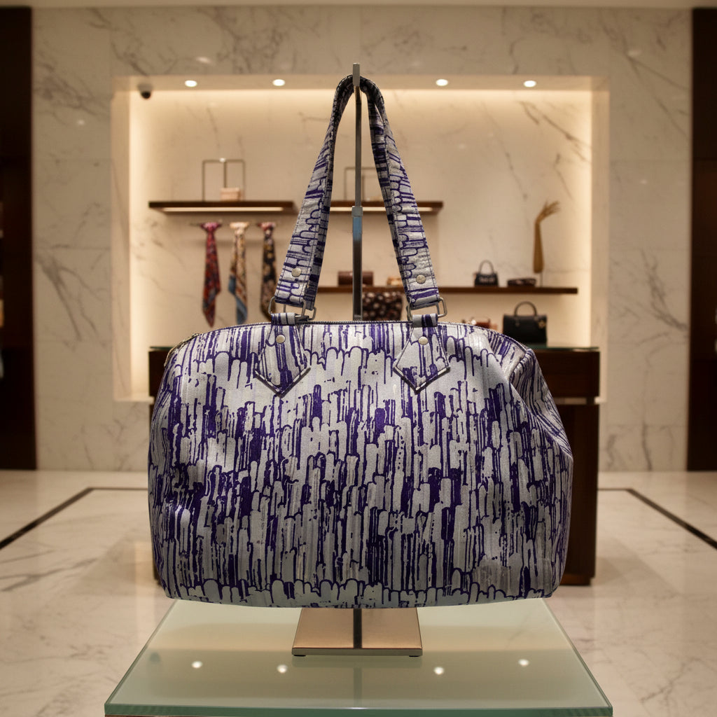 Purple Ankara Handbag by Eldimaa Fashion - Eldimaa Fashion