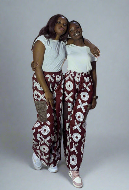Mum & Me 🤎💜💚💙💛🧡 XO Ankara African Print Crago & Aso-Oke Trousers Pant