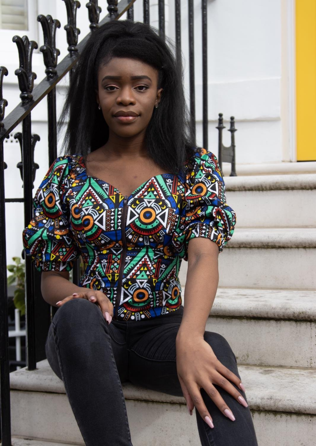 The Bola Off Shoulder Ankara African Print Bardot Top Eldimaa Fashion