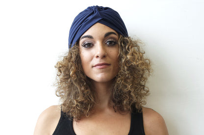 Navy Turban for Women - Eldimaa Fashion