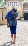 African Print Wrap Top in Ankara