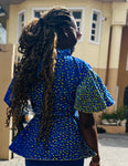 African Print Wrap Top in Ankara