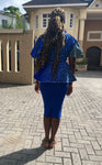 African Print Wrap Top in Ankara