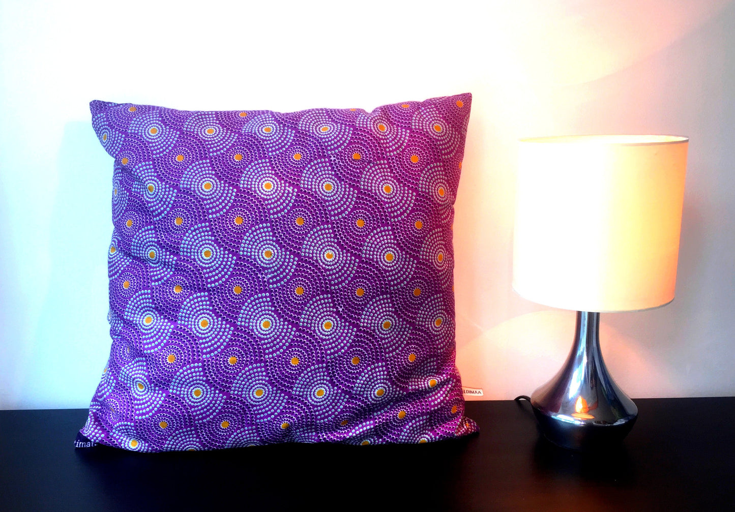 Purple Eldimaa African Inspired Cushion Cover - Eldimaa Fashion