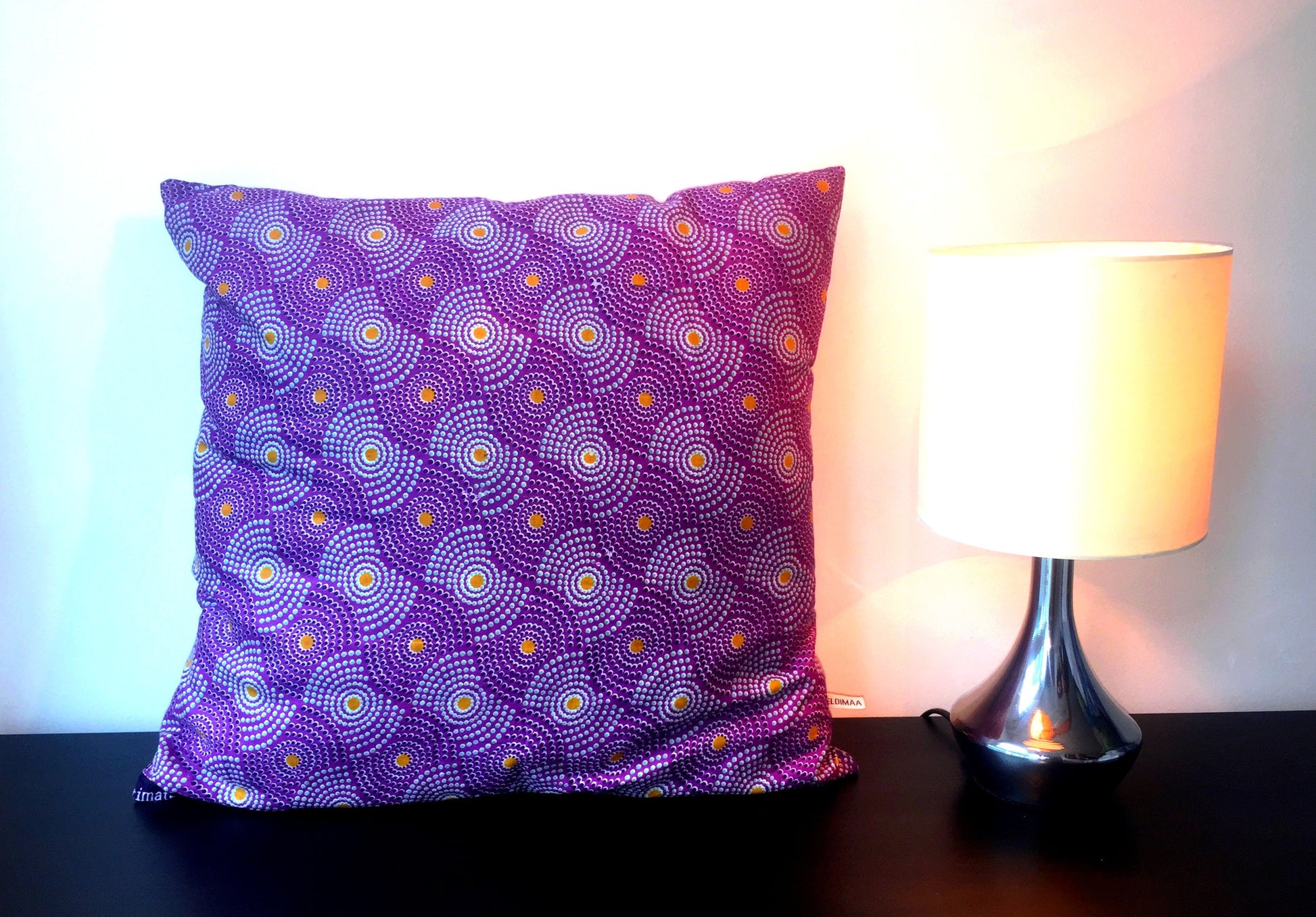 Purple Eldimaa African Inspired Cushion Cover - Eldimaa Fashion